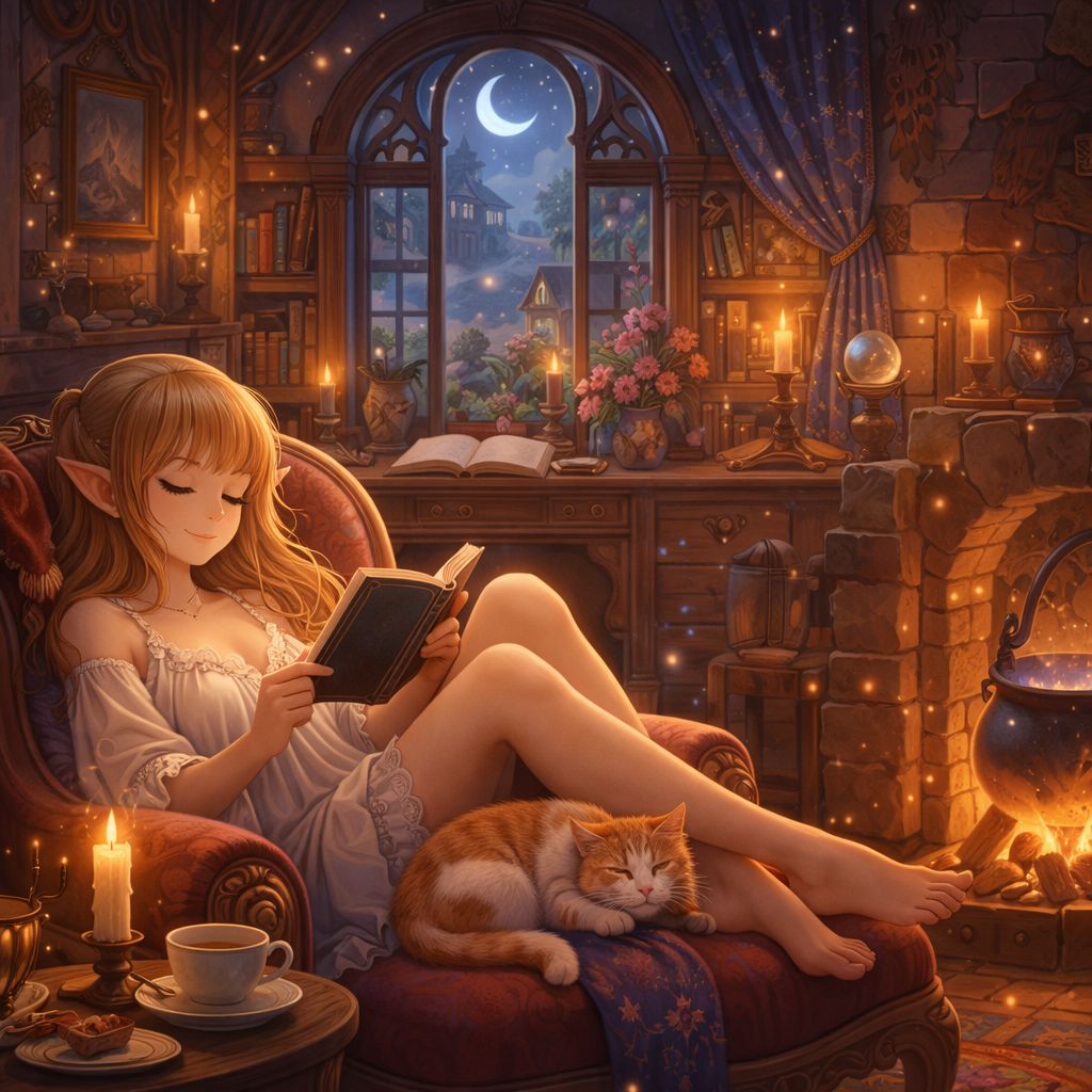 個人観賞用 フルカラーイラスト（背景込み）